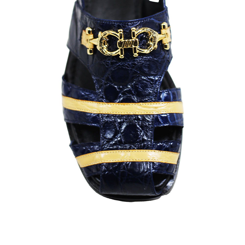 Mauri 5128 Body Alligator Sandal Navy