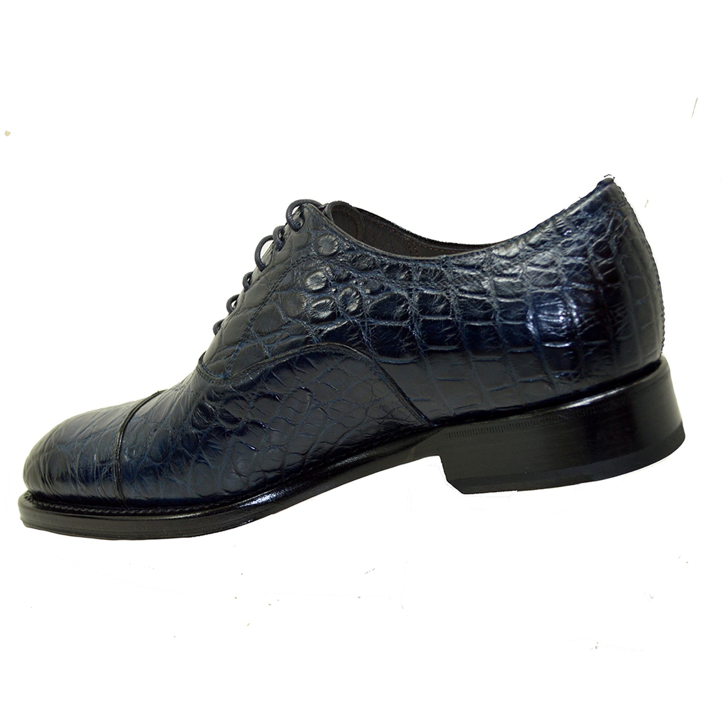 Caporicci 5950 Alligator Flanks Lace Up Blue