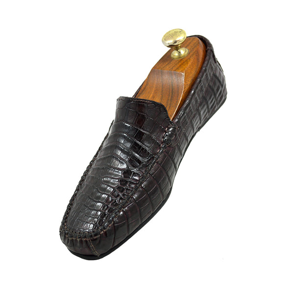 Caporicci 3318 Alligator Wingtip Shoes Gold