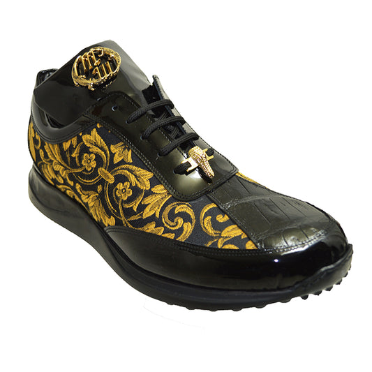 Mauri 8514 Patent Leather & Fabric Sneaker