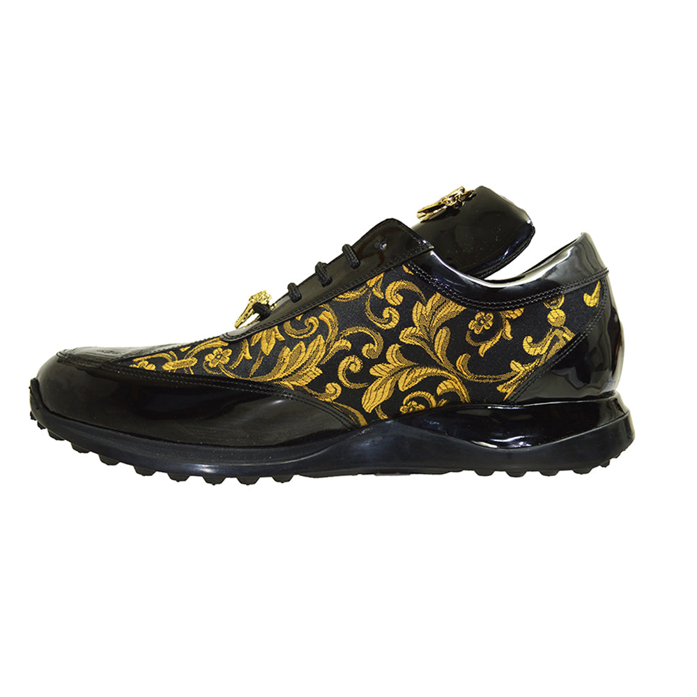 Mauri 8514 Patent Leather & Fabric Sneaker