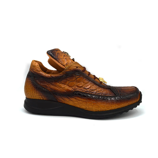 Mauri 8900 Multi Toffee Spray Gold Alligator Casuals