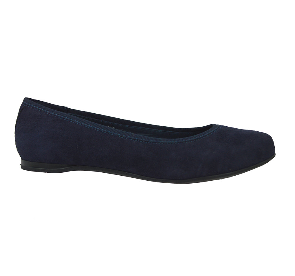 Calzoleria Toscana B586 Suede Ballerina Flat