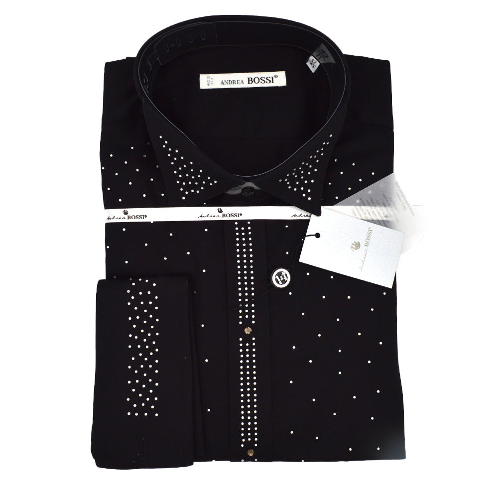 Andrea Bossi Studded Dress Shirt