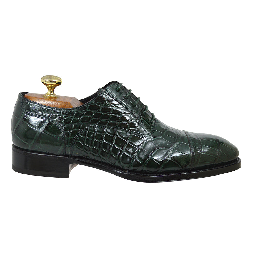 Caporicci 1102 Baby Alligator Lace Up Dress Shoe