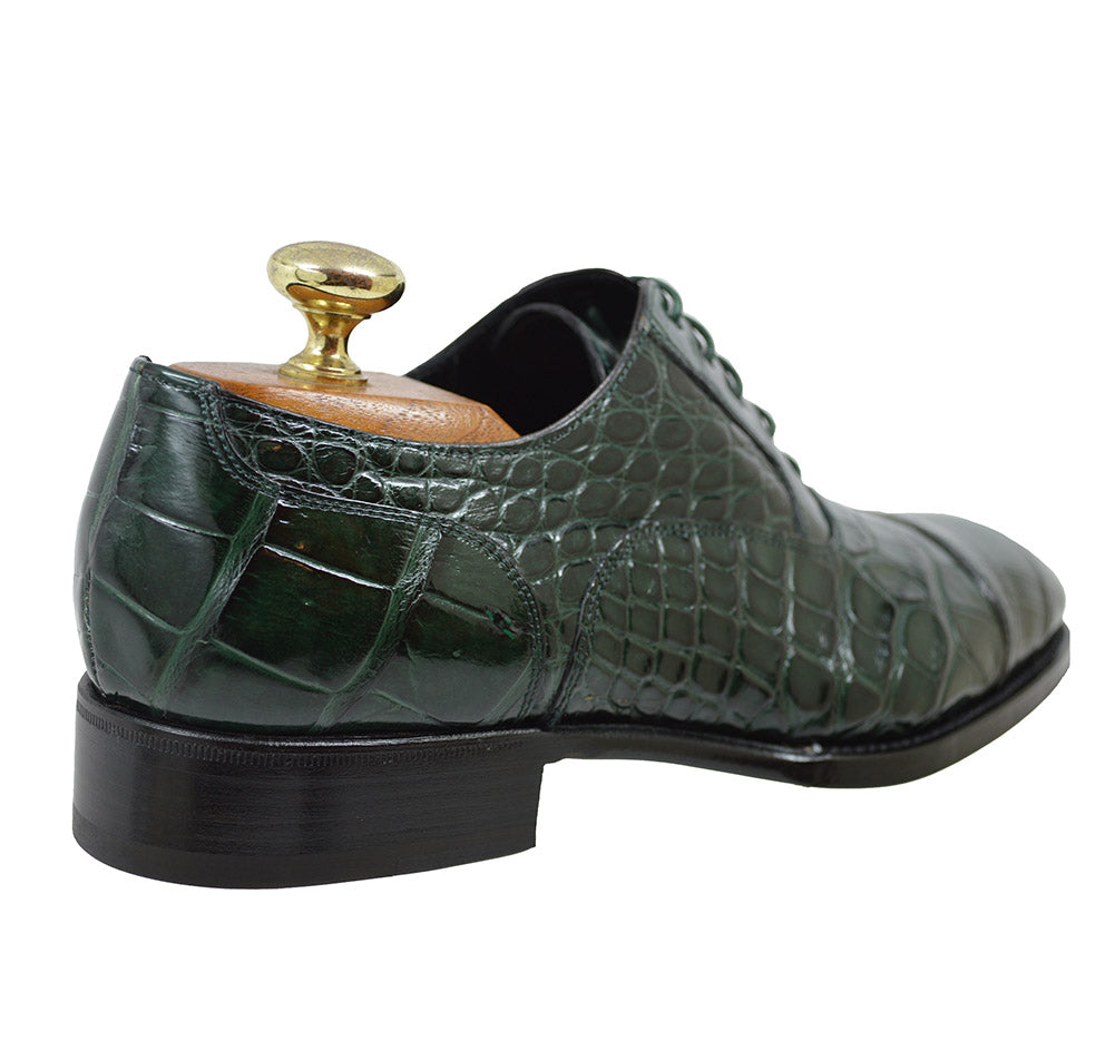 Caporicci 1102 Baby Alligator Lace Up Dress Shoe