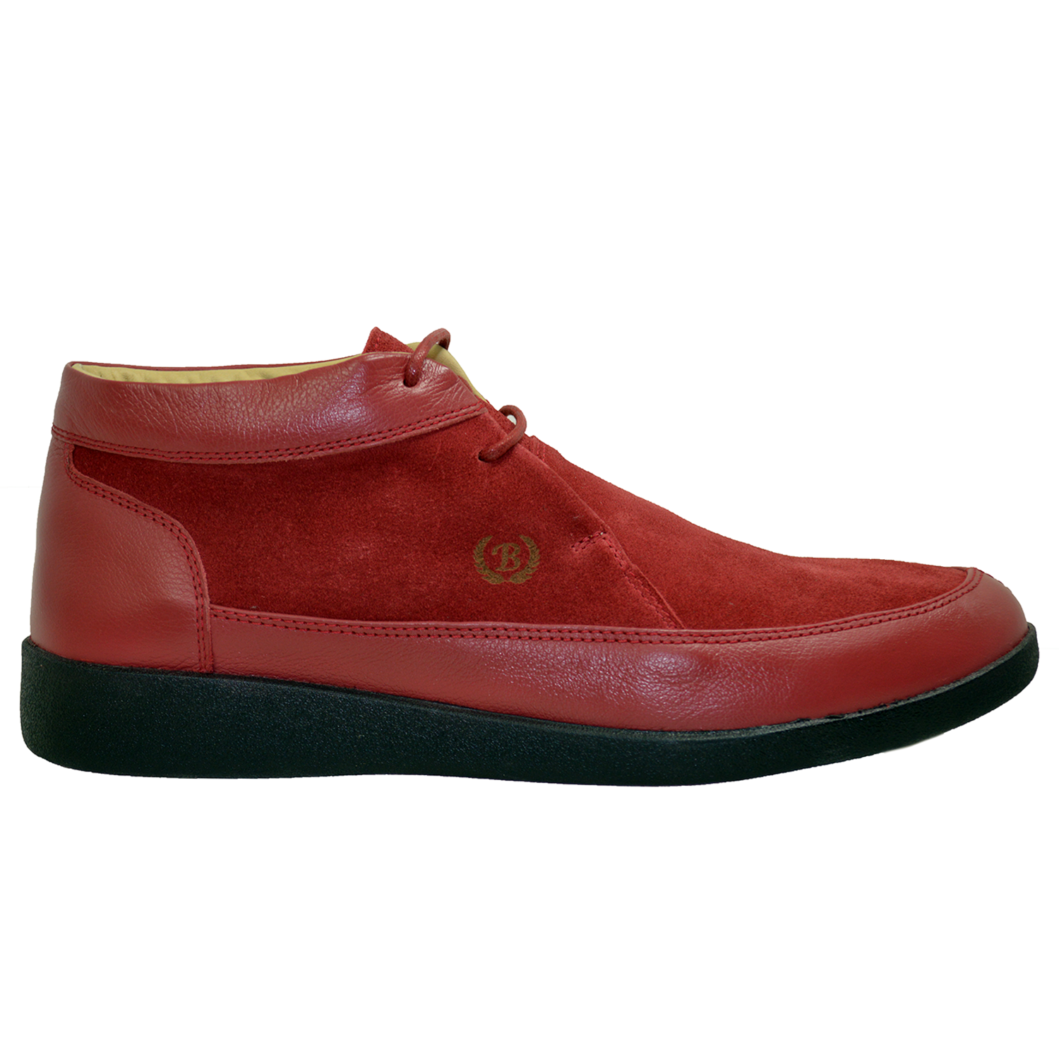 Johnny Famous Red Leather Central Park Hi Top Cellini Uomo