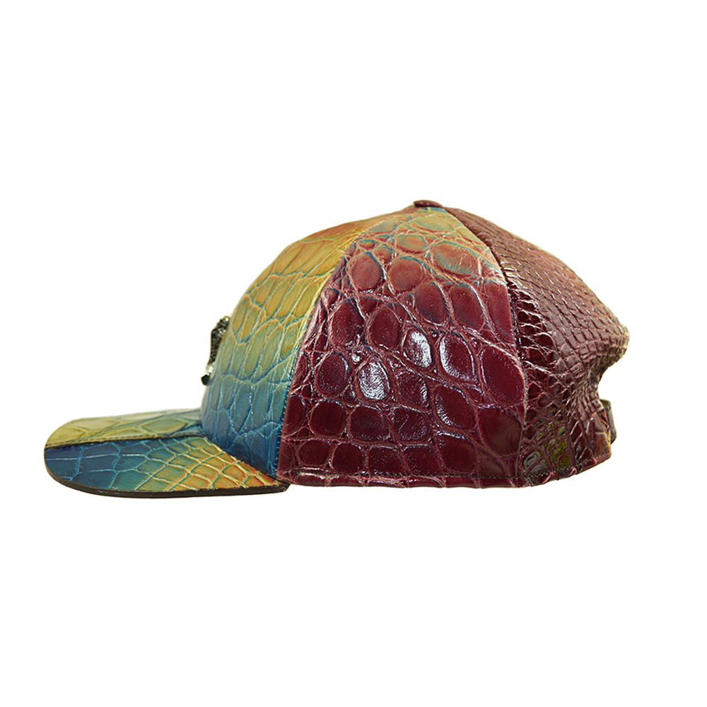 Mauri FC Multi Color Toffee Alligator Hat - Cellini Uomo