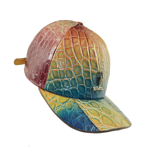 Mauri FC Multi Color Toffee Alligator Hat - Cellini Uomo