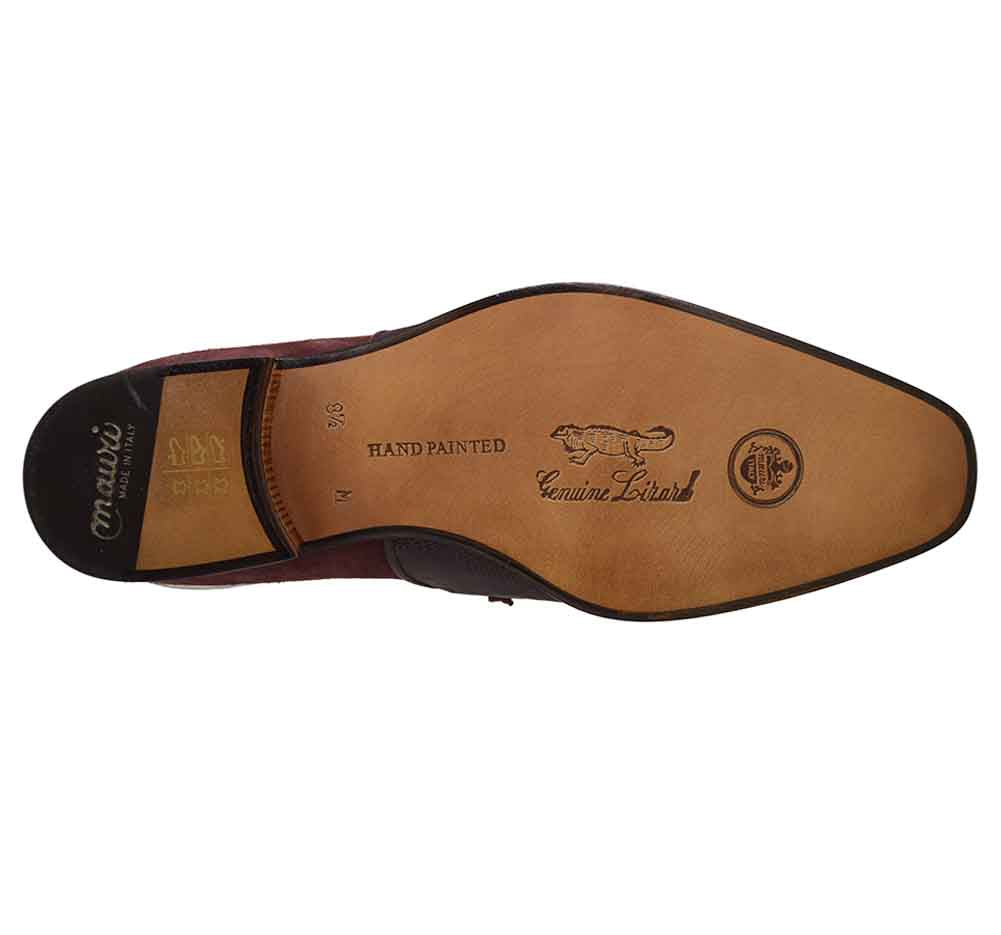Mauri 1083 Lizard and Suede Dress Shoe