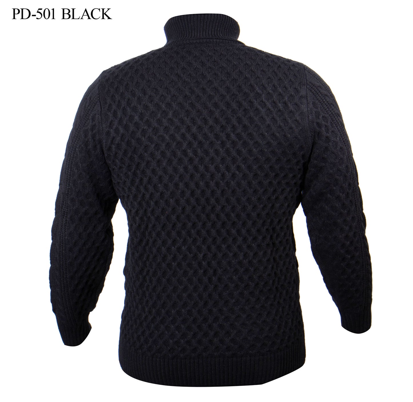 Prestige Black Cable Knit Turtle 501
