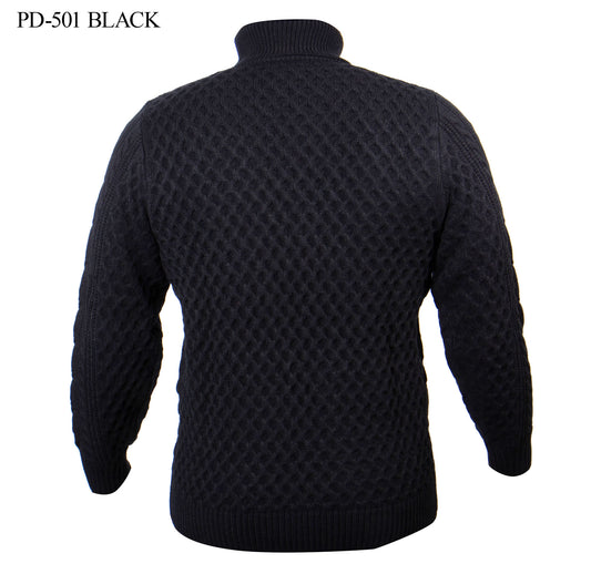 Prestige Black Cable Knit Turtle 501