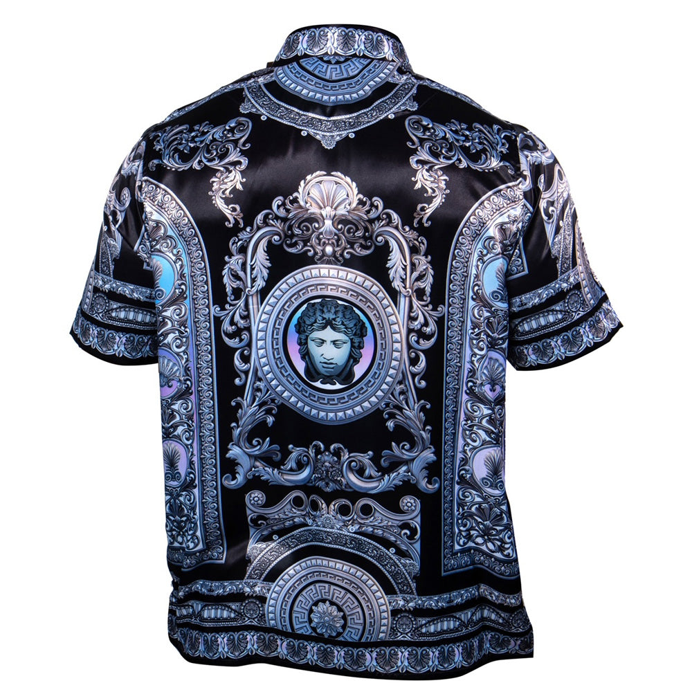 Prestige Vintage Design Satin Button Up 322