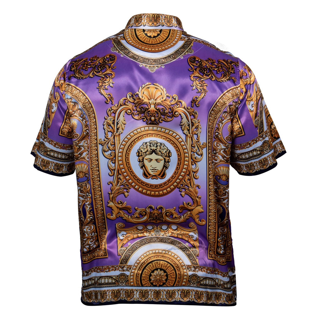 Prestige Vintage Design Satin Button Up 322