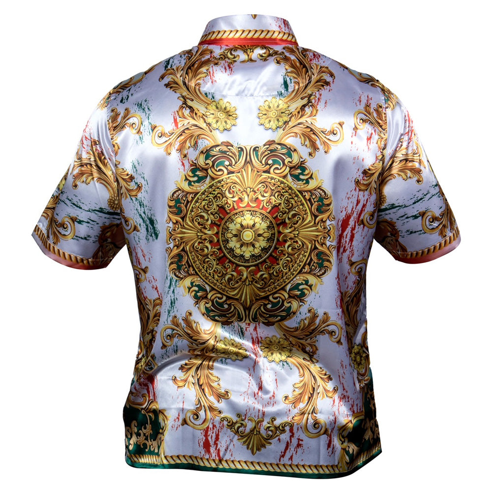 Prestige Vintage Design Satin Button Up 330