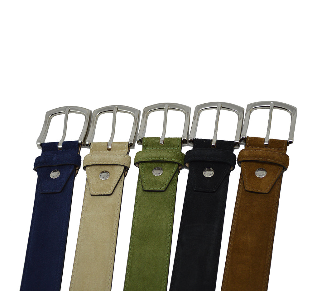 Toscana Mens Italian Suede 40mm Belt