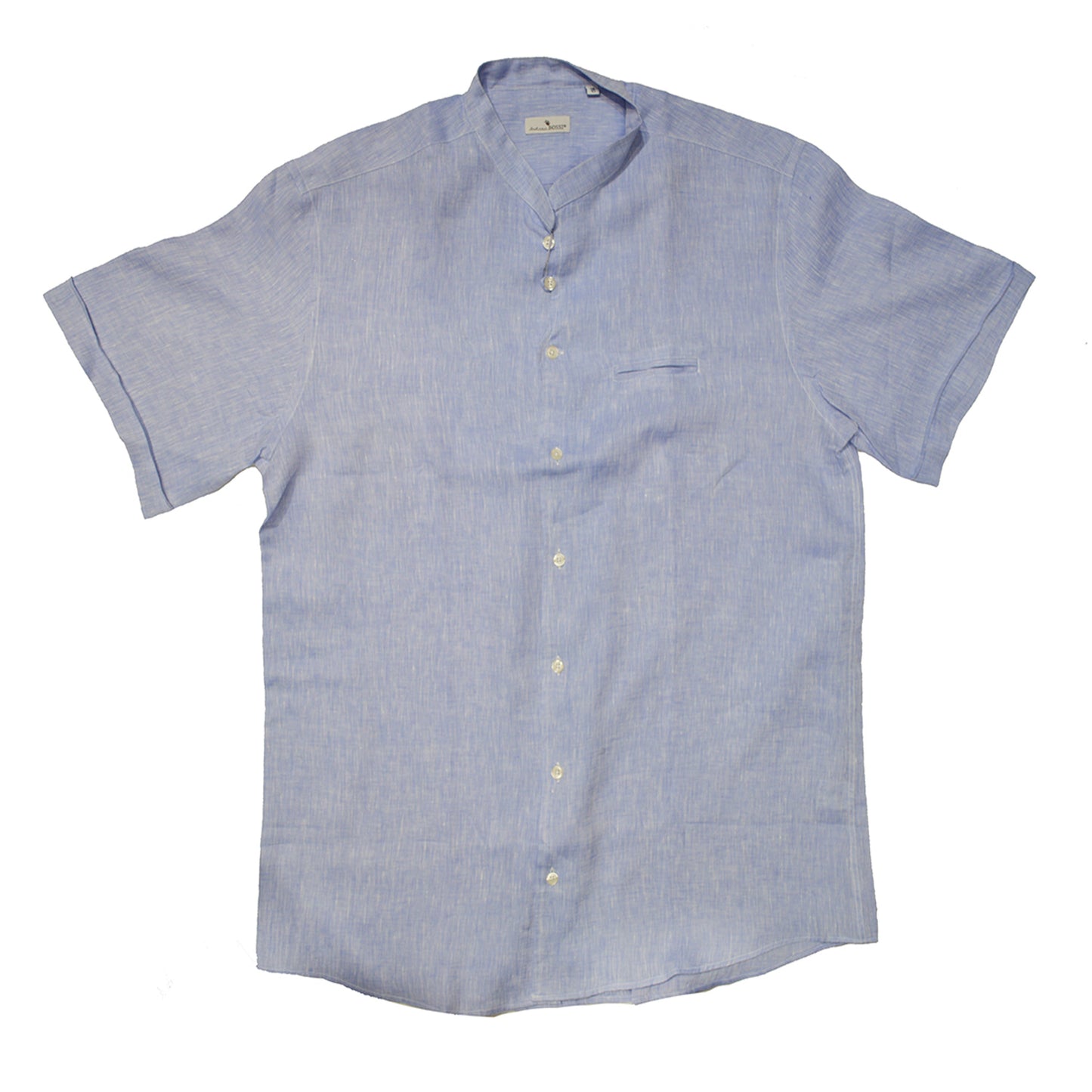 Andrea BOSSI Short Sleeve Linen Button Up