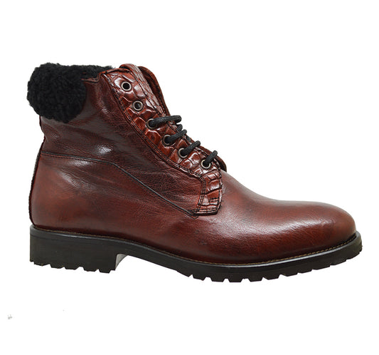 Calzoleria Toscana 4060 Leather & Shearling Boot