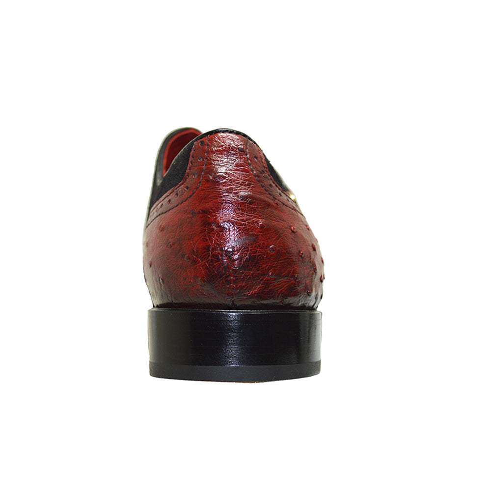 Sheriff Collection Suede & Ostrich Loafer 2116