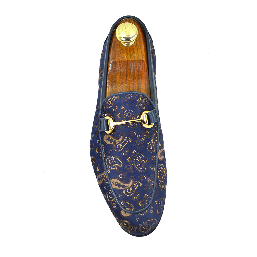 Walk Blue Paisley Loafer