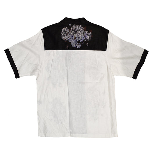 Prestige 608 White Linen Button Up