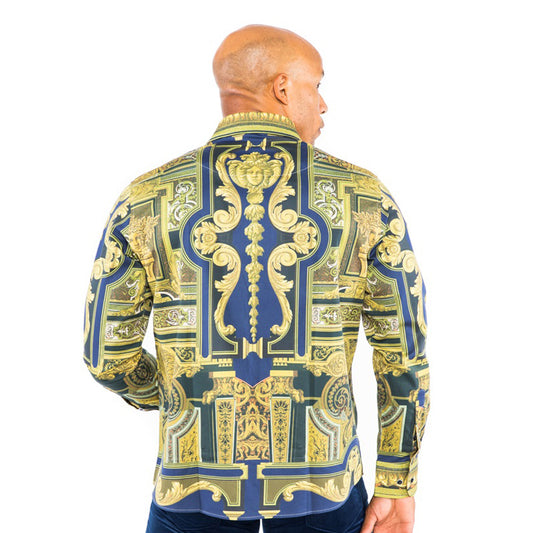 Public Denim Blue-Gold Shirt