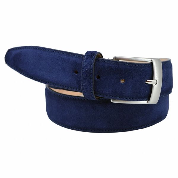 Toscana Blue Suede Belt