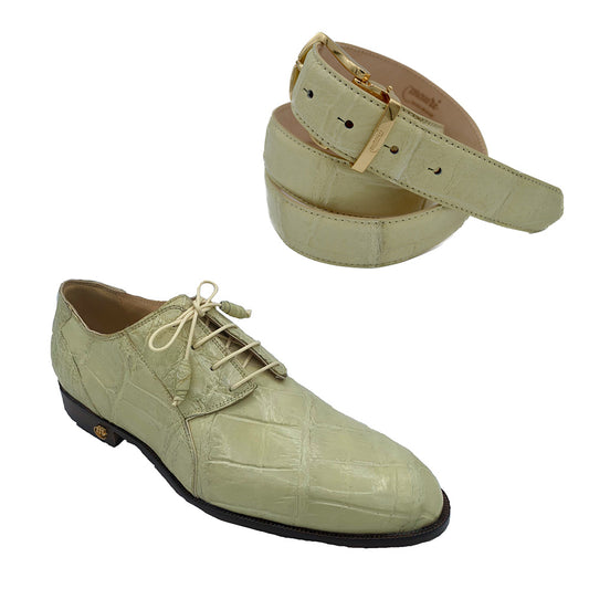 Mauri Cream Alligator Belt