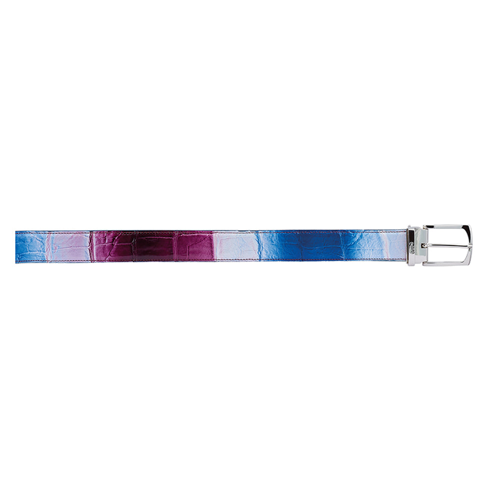 Mauri FC Multi Purple Alligator Belt