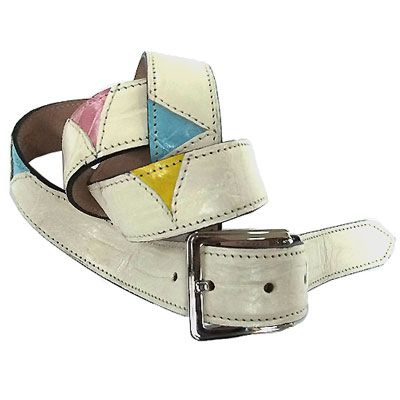 Mauri Ice cream Alligator Skin Belt