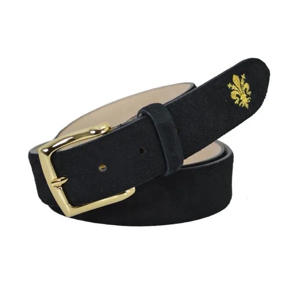 Toscana Mens Suede Crest Belt