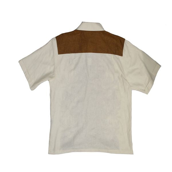 Prestige Brown & Gold Linen Shirt