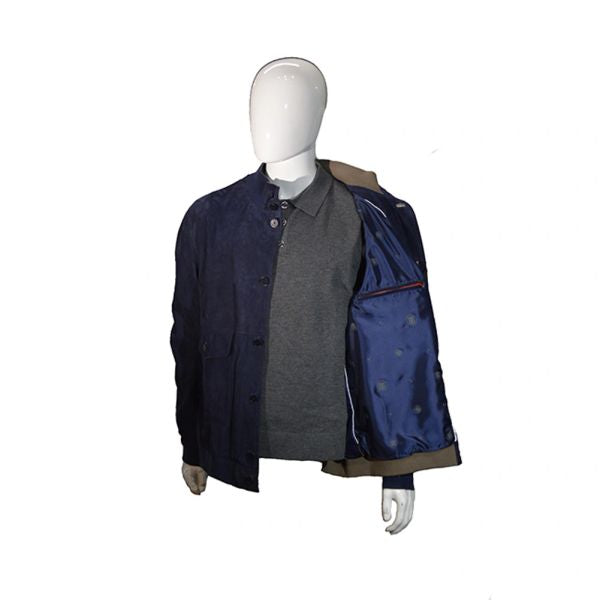 Torras Blue Suede Jacket E87342
