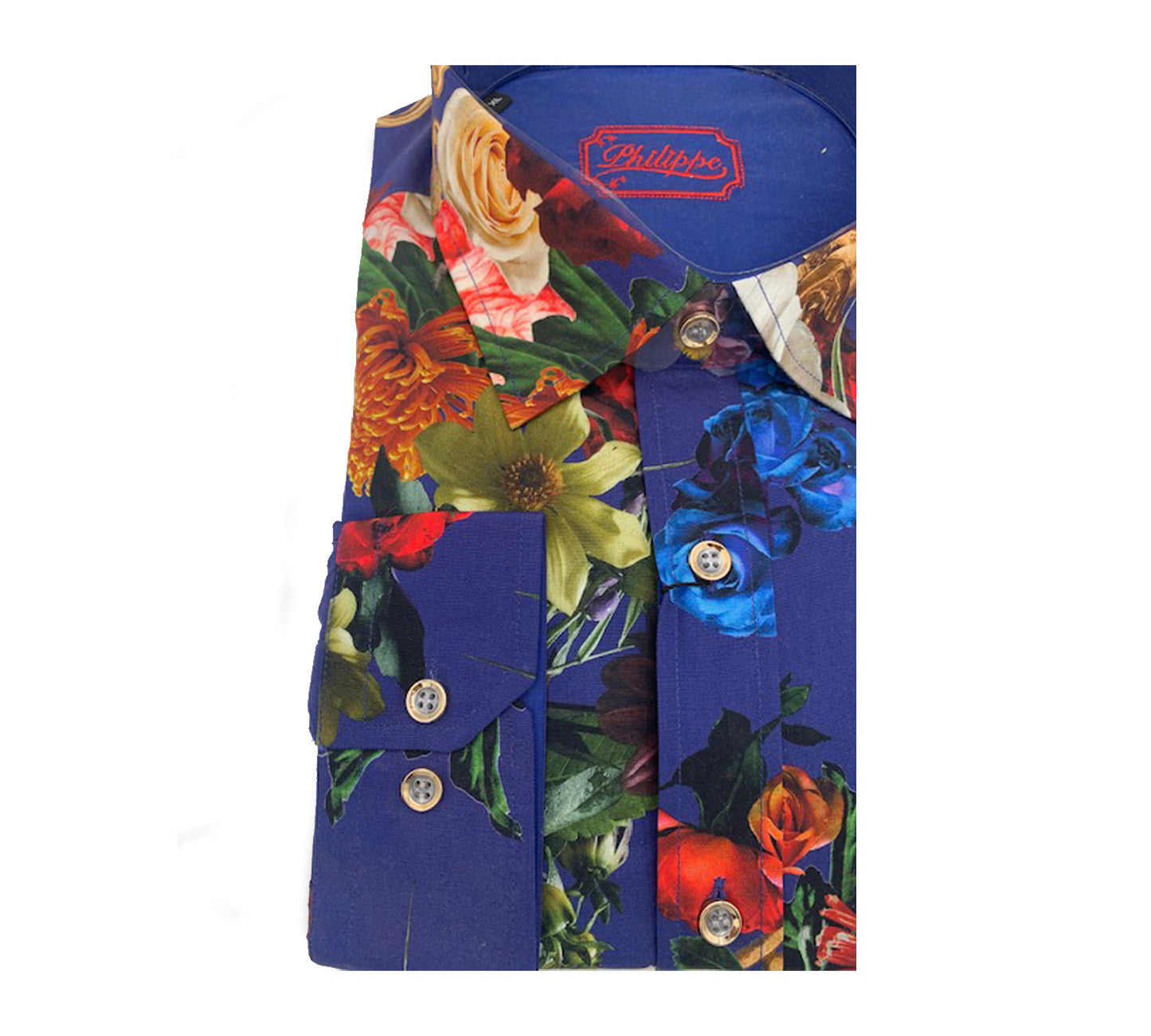 Philippe Royal Floral Button Up Shirt A82