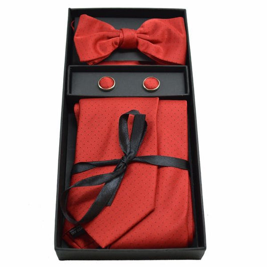 Andrea Bossi Made In Italy Gift Set Includes: -Bow Tie -Cuff Links -Bow Tie -Hanky