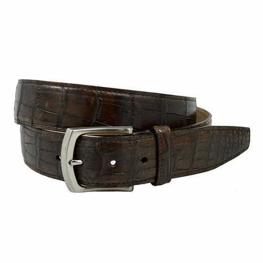 Toscana Rust Brown Croc Belt