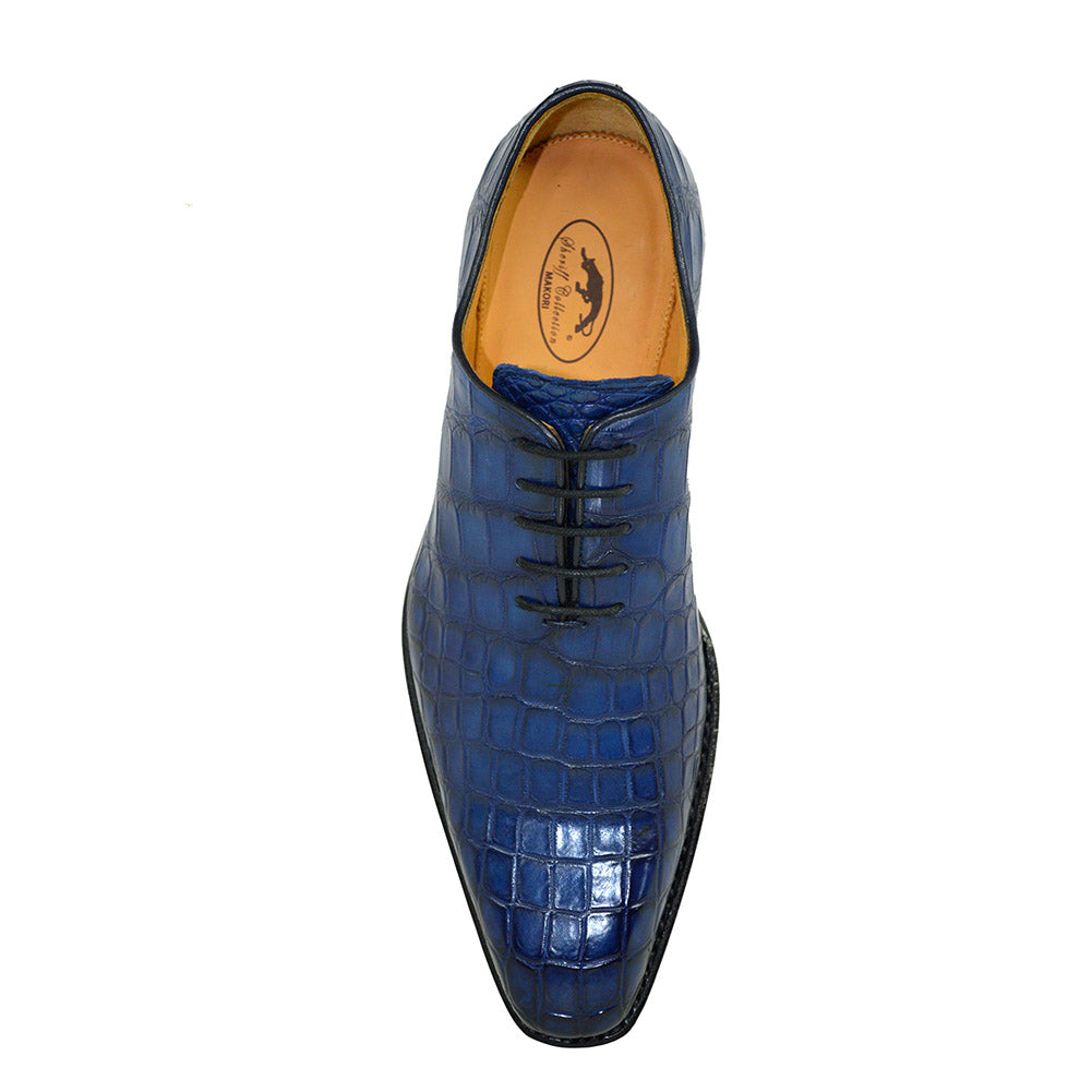 Sheriff Collection 1505 Whole Cut Alligator Dress Shoe