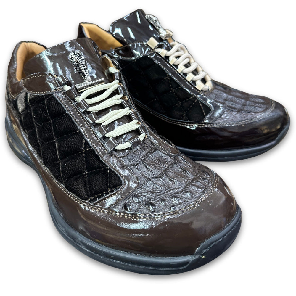 Mauri 8415 Patent Leather, Hornback and Velvet Sneakers