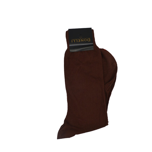 Men's Cotton Socks Brown - Cellini Uomo 