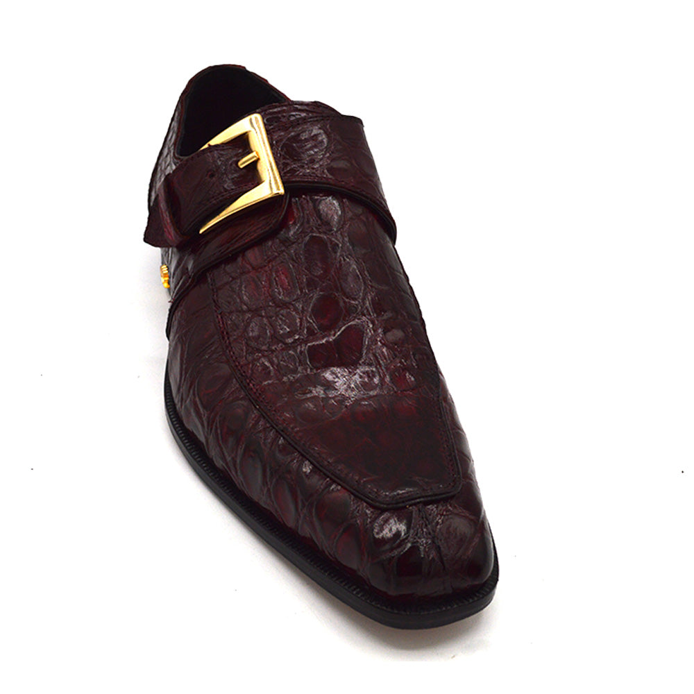 Mauri 1172 Burgundy Monk Strap Gator