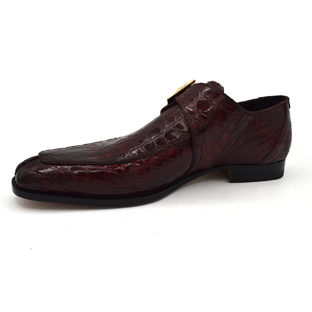 Mauri 1172 Burgundy Monk Strap Gator