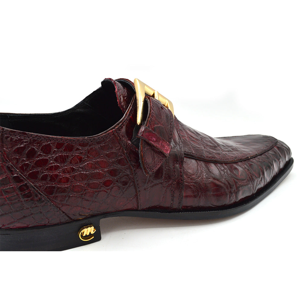 Mauri 1172 Burgundy Monk Strap Gator