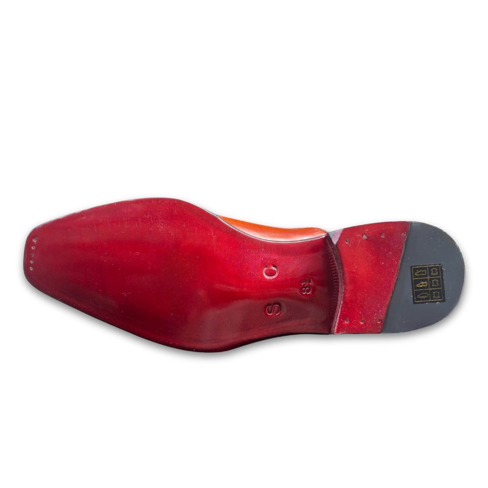 Sheriff Collection 2539-2002 Cognac Eel Loafer