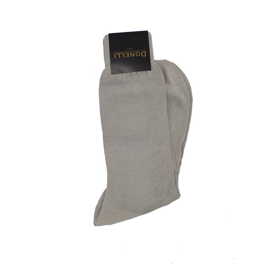 Men's Cotton Socks Light Grey - Cellini Uomo 