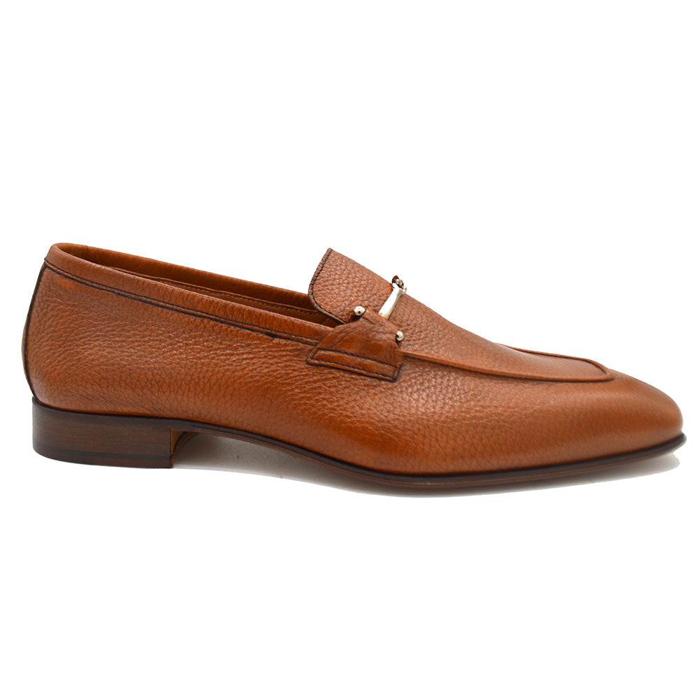 Donald Pliner JACKSON Tumbled Calf Leather Loafer - Cellini Uomo 