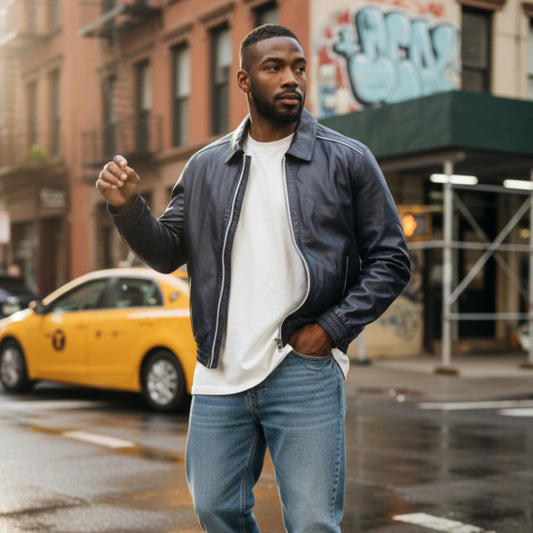 Torras Zipped 100% Perforated Leather Jacket L82E507 - Cellini Uomo 