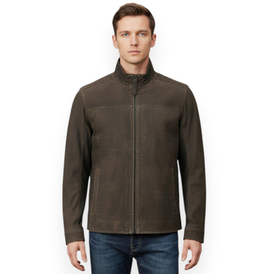 Missani Leather Vintage Goat Jacket - Cellini Uomo 