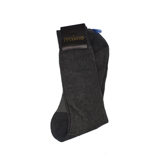 Men's Cotton Socks Grey - Cellini Uomo 