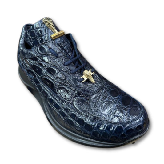 Mauri 8900 Navy Alligator Casuals - Cellini Uomo 