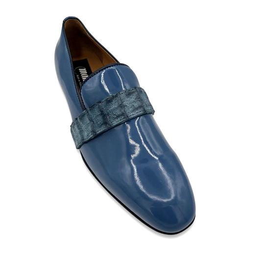 Mauri 4709 Patent Leather and Horn-back Loafer - Cellini Uomo 